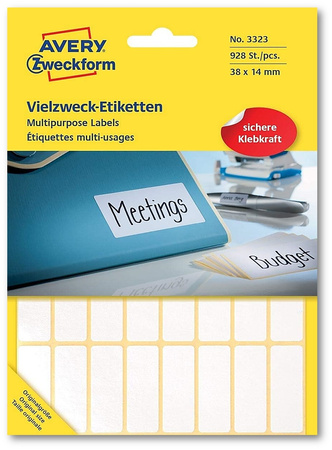Etykiety Avery Zweckform 38x14mm do opisu ręcznego białe (29x32)