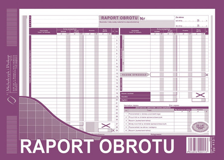 RAPORT OBROTU A4 (WIELOKOPIA)