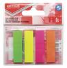 Zakładki indeksujące OFFICE PRODUCTS, PP, 12x43mm, 4x35 kart., zawieszka, mix kolorów neon