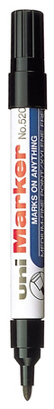 Marker permanentny Uni No.520F okrągły czarny