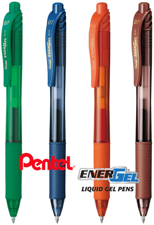 Pióro kulkowe Pentel EnerGel BL107 pomarańczowe