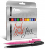 Pisaki pędzelkowe Pentel Brush Sign Pen SES15C 12 kolorów