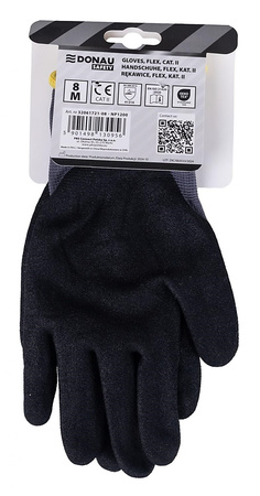 Rękawice Donau Safety Flex rozm.7 szare