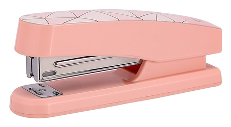 Zszywacz Deli Macaron różowy