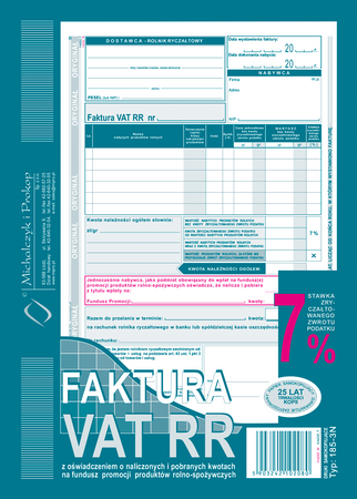 FAKTURA VAT RR A5 (O+1K)