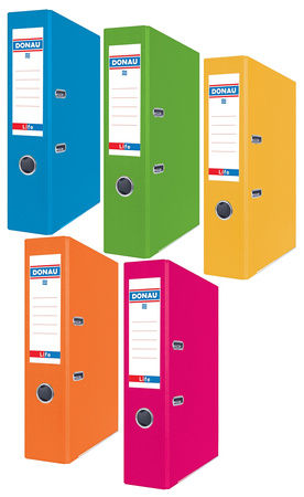 Segregator Donau Life neon A4/75mm niebieski