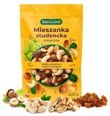 Mieszanka studencka Bakalland 400g klasyczna