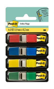 ZAKŁADKI POST-IT 12*43mm 4 KOLORY (4*35)