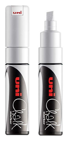 Marker kredowy Uni Chalk PWE-8K srebrny