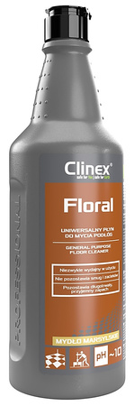 Uniwersalny płyn do mycia podłóg CLINEX Floral, mydło marsylskie, 1l  