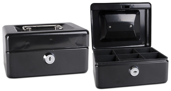 Kasetka na pieniądze Donau 152x80x115mm czarna