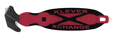 Nóż bezpieczny Klever XChange XD Smooth Kut czerwony