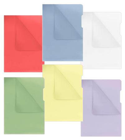 Obwoluta DONAU typu L, PP, A4, krystal, 180mikr., fioletowa