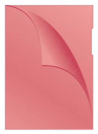 Obwoluta DONAU typu L, PP, A4, groszkowa, 120mikr., czerwona