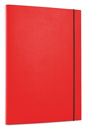 Teczka z gumką OFFICE PRODUCTS, PP, A4/15, 3-skrz., niebieska