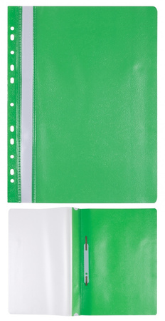 Skoroszyt OFFICE PRODUCTS, PP, A4, miękki, 100/170mikr., wpinany, granatowy