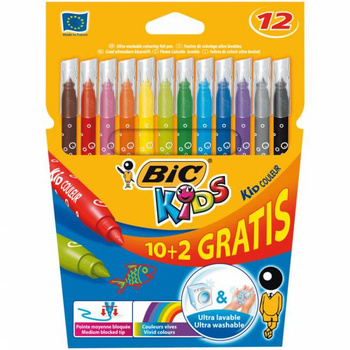 Flamastry BiC Kids Kid Couleur 12 kolorów