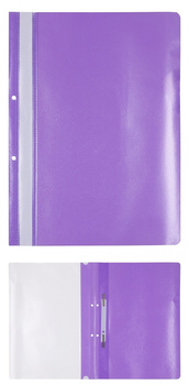 Skoroszyt OFFICE PRODUCTS, PP, A4, 2 otwory, 100/170mikr., wpinany, fioletowy