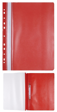 Skoroszyt OFFICE PRODUCTS, PP, A4, miękki, 100/170mikr., wpinany, granatowy