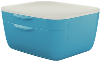 POJEMNIK 2 SZUFLADY LEITZ COSY NIEBIESKI