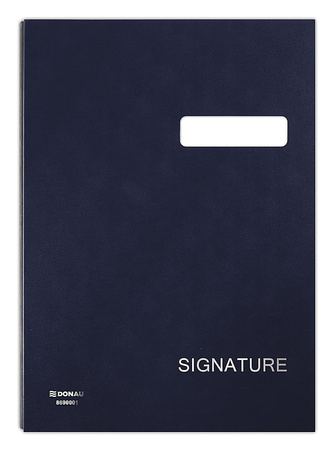 Teczka do podpisu DONAU, karton/PP, A4, 450gsm, 20-przegr., zielona
