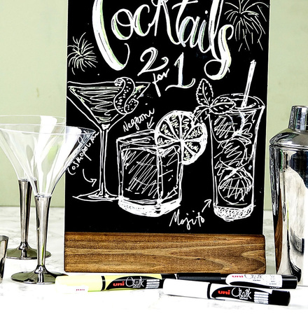 Marker kredowy Uni Chalk PWE-3MS czarny