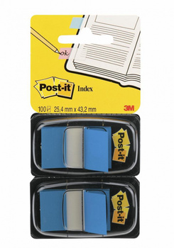 Zakładki Post-it 25.4x43.2mm niebieskie (2x50)