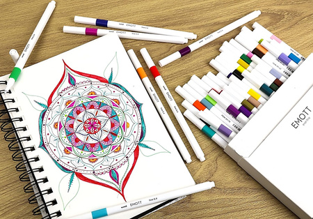 Cienkopisy Uni Emott 0.4mm 40 kolorów