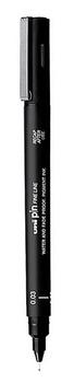 Cienkopis kreślarski Uni Pin-200 0.03mm czarny