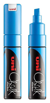 Marker kredowy Uni Chalk PWE-8K metalik niebieski