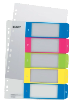 PRZEKŁADKI PP LEITZ A4 MAXI 1-5 DO NADRUKU