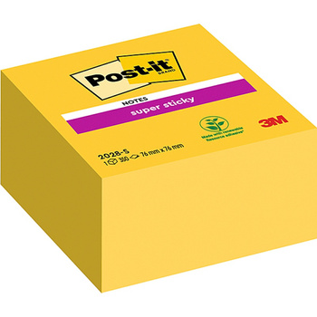 Karteczki Post-it Super Sticky 76x76mm (2028-S) żółte (350)