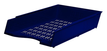 Szufladka na biurko DONAU, polistyren, A4, ażurowa, granatowa
