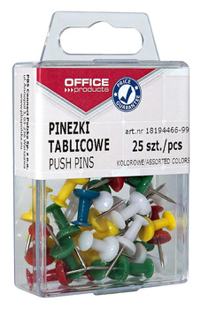 Pinezki do tablic Office Products mix kolorów (25)