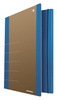 Teczka z gumką DONAU Life, Karton, A4, 500gsm, 3-skrz., niebieski