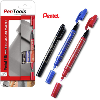 Markery permanentne Pentel Pen N75W 3 kolory