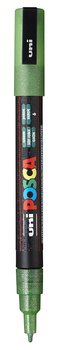 Marker z farbą plakatową Uni POSCA PC-3ML brokatowy zielony