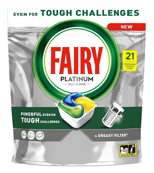 Kapsułki do zmywarki Fairy Platinium All in one Lemon (21)