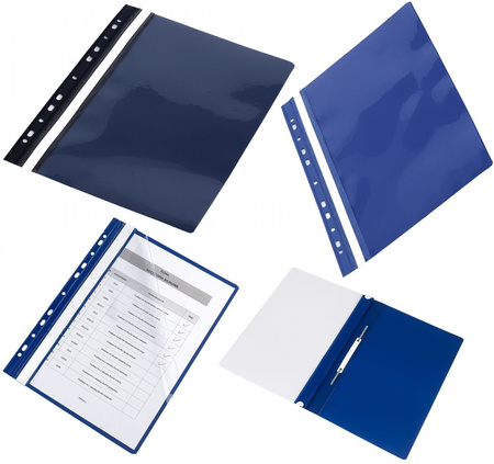 Skoroszyt wpinany MyOffice A4 PCV granatowy (20)