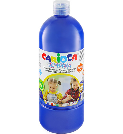 Farba tempera Carioca 1000ml granatowa