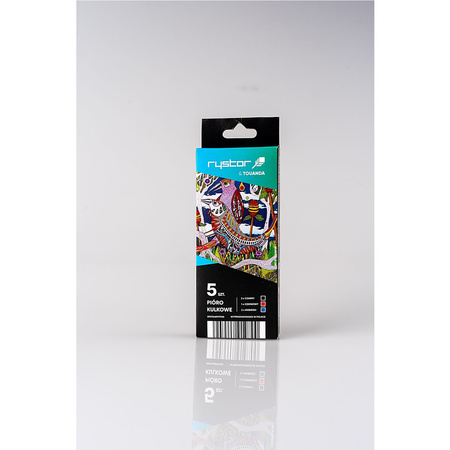 Pióra kulkowe Rystor PK7 0.7mm niebieskie (5)