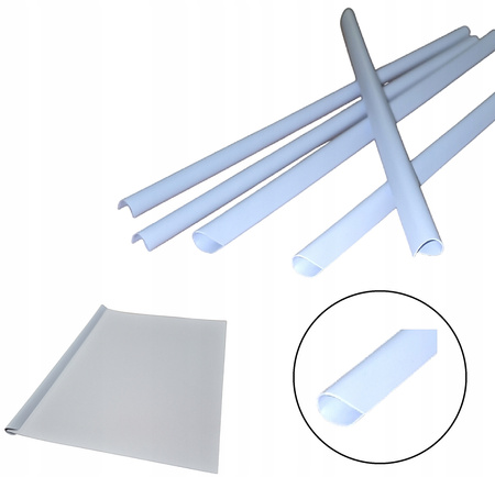 Grzbiety wsuwane Donau A4/10mm białe (10)