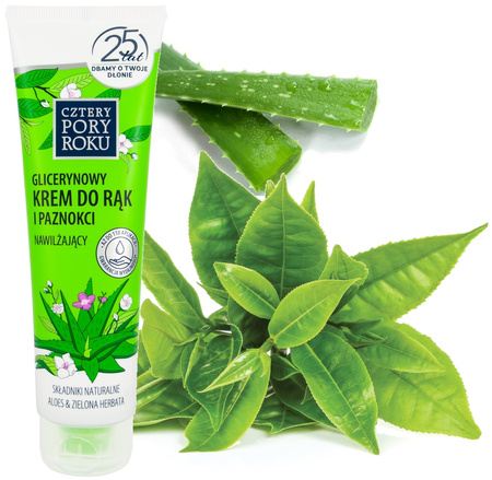 Krem do rąk Cztery pory roku 130ml glicerynowy aloes