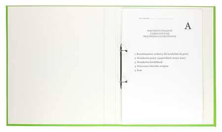 Teczka do akt osobowych Barbara A4/32mm 2R czerwona