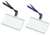 Identyfikator Donau 56x90mm PCV z taśmą niebieską