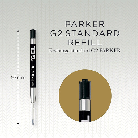Wkłady żelowe Parker Quink Gel M czarne