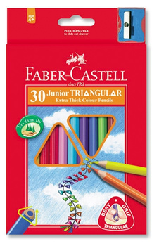 KREDKI TRÓJKĄTNE FABER-CASTELL 30 KOLORÓW