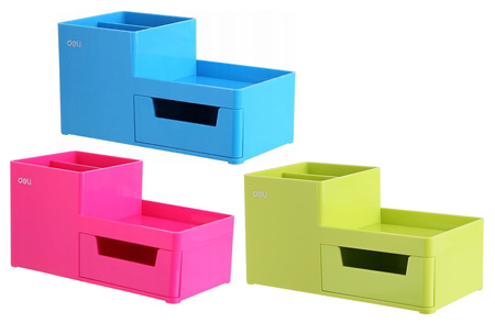 Organizer na biurko Deli Rio niebieski