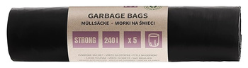 Worki na śmieci DONAU ECO, mocne (LDPE), 240l, 5 szt., czarne