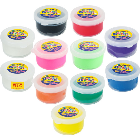 Masa plastyczna Amos Ciasto-Plasto 30g neon zielon